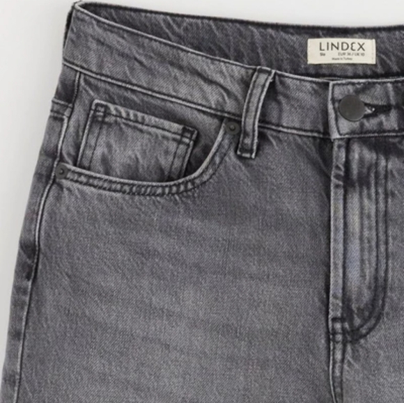 Lindex Straight EUC grey ladies jeans sz 8 - Picture 2 of 7